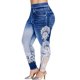 thumbnail image 1 of Jean Leggings tallas grandes Gibobby Mujer 3x Impreso Yoga Fitness Estiramiento Deportes Azul XL, 1 of 5