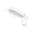thumbnail image 3 of Phone\t Mini Desktop Corded Landline Phone Fixed Telephone Wall Mountable Supports Mute/ Pause/Redial Functions For Home Hotel Office Bank Call Center, 3 of 7