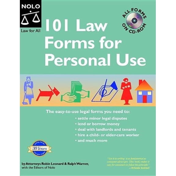 Pre-Owned 101 Law Forms for Personal Use - Book with CD-Rom (5th Edition) (Paperback) 1413303714 9781413303711