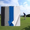 thumbnail image 4 of Lishi 2-Pack White Waffle Pattern Golf Towels for Quick-Drying and Anti-Pilling, Golf Training Accessory, 4 of 5
