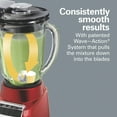 thumbnail image 2 of Hamilton Beach Wave Action Blender for Shakes and Smoothies, 48 oz. capacity, Glass Jar, Red, 53519, 2 of 8