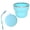 Blue, variant on FXMLRLK Collapsible Travel Cup,Folding Cup with Lid,BPA Free Silicone Collapsible Cup with Stainless Steel Rim, Portable Camping Cup for Travel,Hiking,& Family Outdoor Adventures (6.8oz,Yellow)