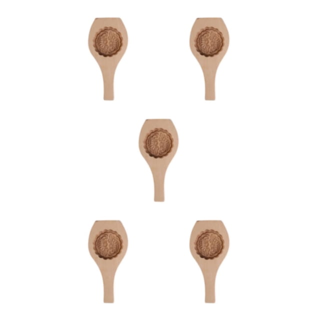 kurtrusly Mooncake Cake Wood Mold Chocolate Biscuit Candy Cookie Mould Reusable Washable Baking Tool Kitchen Gadget Bakeware Type 10 5Set