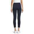 thumbnail image 2 of Time and Tru Women's High-Rise Ankle Knit Leggings, Available in 1, 2, and 3-Packs, 27" Inseam, Sizes S-XXXL, 2 of 5