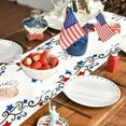 thumbnail image 4 of Steadline Polyester Table Runner with Vibrant Stars and Stripes,Patriotic Kitchen Dining Decor for Independence Day Celebration and Memorial Day Festive Home Table Setting, 4 of 7