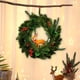 thumbnail image 5 of Bearachild Guirnalda de Navidad con de pino, alce bonito, ventana colgante, pared, forma redonda, guirnaldas, colgador de aro impermeable, colgante Kits de decoración para fiestas Bearachild HA067915-00, 5 of 6