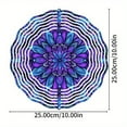 thumbnail image 2 of BohemianAuraGifts Bohemian Mandala Wind Spinner | Vibrant Metal Design | All - Season Outdoor Decor for Patio Garden & Balcony, 2 of 6