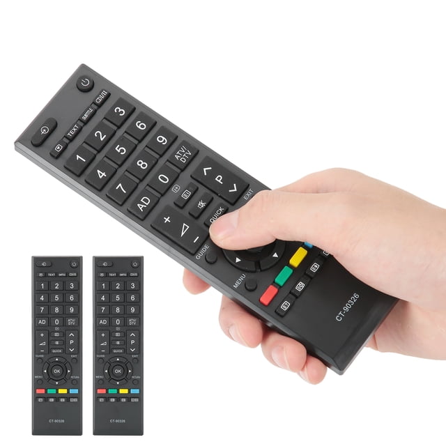 Control remoto de TV, Reemplazo de control remoto de televisión, Uso Portátil Profesional de 2 Pezas Portátiles para La Televisión TV TV TV TV