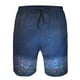 thumbnail image 3 of Balery Retro Blue Glitter Traje de Baño Estilo Hawaiano para Hombre, Shorts de Secado Rápido con Bolsillos-Small, 3 of 6