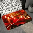 thumbnail image 4 of Alfombra antideslizante Lavable Padre de Santa Claus alces Rectangular Red Flannel Absorbente para el año Decoración de Interior de perfecl  Alfombra manta, 4 of 8