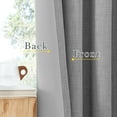 thumbnail image 5 of NICETOWN Room Darkening Light Grey Curtains for Bedroom， Dual Rod Pockets & Hook Belt Thick Faux Linen Thermal Curtains Window Treatments for Living Room/Bedroom， W52 x L84， 2 Panels, 5 of 8