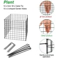 thumbnail image 3 of 12 Sheet Small Wire Plant Protectors with Nylon tie Plant Protector 12” Garden Wire Plant Mesh U-Shaped Garden Stakes for Plants, Vegetables and Shrubs (12)$$Garden & Patio, 3 of 7