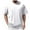 White, variant on Big and Tall Shirts for Men European Solid Color Double Zipper Design Men Casual Trend Loose Round Neck Short Sleeved T Shirt Shirts Compression Shirt Graphic T Large for Transfer Paper 5XL