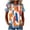 #0126-Orange, variant on Haivin Vintage Flowers Shirt for Women Boho Floral Wildflowers Graphic Tee Casual Summer T Shirt