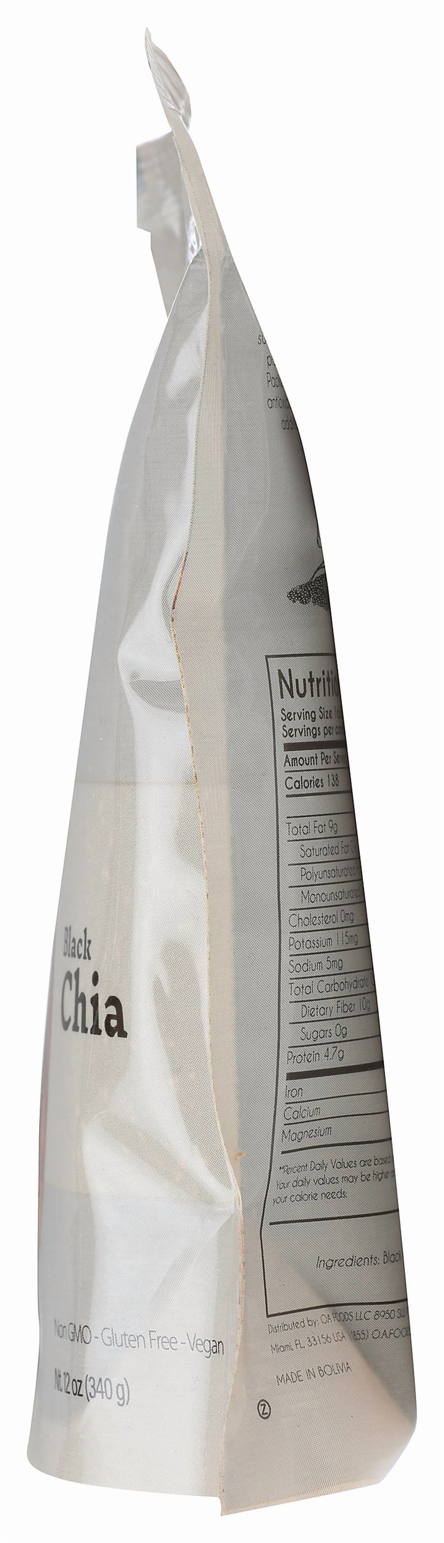 Pack of 6, Greenfit Black Chia, 12 oz