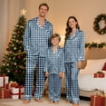 thumbnail image 2 of Family Christmas Pajamas Matching Sets Silk Casual Matching Set for Family, 2 of 9