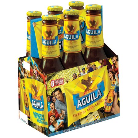 Aguila Beer, 6 pack, 11.2 fl oz bottles