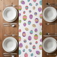 thumbnail image 6 of Easter Eggs Table Runner - 90 Inch Long, Kitchen Dining Table Runner Dresser Scarves, Spring Watercolor Bunny Daisy Red Truck Farmhouse Decor for Coffee Tables Wedding Party Banquet, 6 of 8