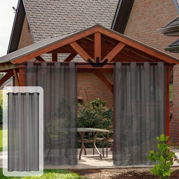 Rirozkan Waterproof Curtain, Outdoor Patio Rain Tarp for Porch, Heavy Duty Clear Vinyl Screen for Garden Balcony Wind Blocker Privacy