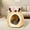 Brown, variant on Nebwoak New Christmas Cats Bed Holiday Style Cute Shape Pet Bed Winter Warm And Comfortable Semi Enclosed Cats Bed