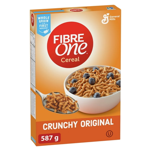 Fibre One Breakfast Cereal, Crunchy Original, High Fibre and Whole Grains, 587 g, 587 g