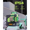 thumbnail image 3 of LasGoo LG-3DMAX 3x360&Acirc;&deg; Green Laser Level, 3D Self-Leveling Cross Line Laser with 2 Rechargeable Lithium Batteries, Fine-Tuning Bracket Adapter, Green Laser Enhancemen, 3 of 7