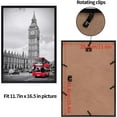 thumbnail image 2 of WWS-A3 Picture Frame Black, 11.7x16.5 Inch Thin Photo Frame for Wall Tabletop Display, Single, 2 of 4