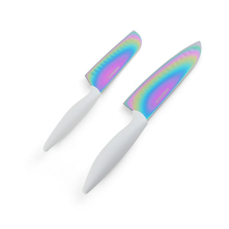 Titanium Cutlery 2-Piece Santoku Knife Set