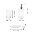 thumbnail image 2 of Unique Bargains Bathroom Accessories Kit 3Pcs Clear, 2 of 4