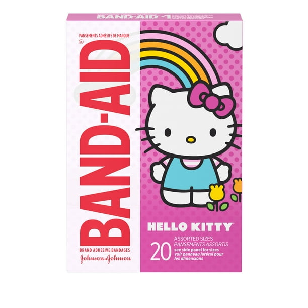 Band-Aid Adhesive Bandages, Hello Kitty, Assorted Sizes 20 ct - Walmart.com