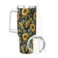 thumbnail image 2 of Bingfone Sunflowers for 40 Oz Stainless Steel Travel Mug Double Wall Water Coffee Cup for Home,Office, Outdoor Works Great for Ice Drinks and Hot Beverage, 2 of 8