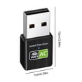 thumbnail image 4 of Adaptador Doble Banda Tarjeta Red USB 600Mbps Receptor para Ordenador Portátil Escritorio, 4 of 6