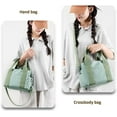 thumbnail image 2 of Canvas Tote Bags for Women Shoulder Hobo Bags Handbags Purse Big Satchel Purses Multi-pockets Casual Work Bags 2023, 2 of 6