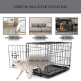 thumbnail image 4 of Alfombra de cama para perros Exsnugy, lavable, reversible, 90 x 55 cm, color gris, 4 of 6