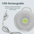 thumbnail image 5 of Yogasleep Hushh® Portable White Noise Sound Sleep Sound Machine and Night Light for Babies, Gray, 5 of 7