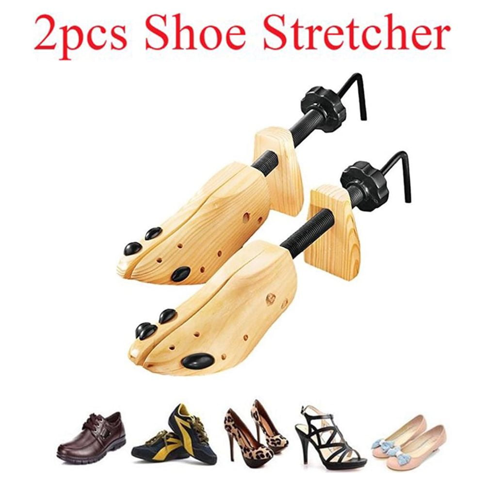 Elmolife Shoe Stretcher Professional Shoe Adjustable Width & Length, Brown, Size 39-40, Wood, (Pair)