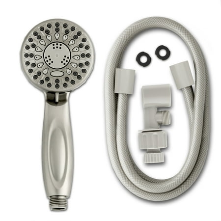 Waterpik 5-Mode Powerspray+ Hand Held Shower Head, Brushed Nickel TRS-559