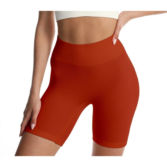 Hybrid & Company Women's High Waisted Biker Gym Short