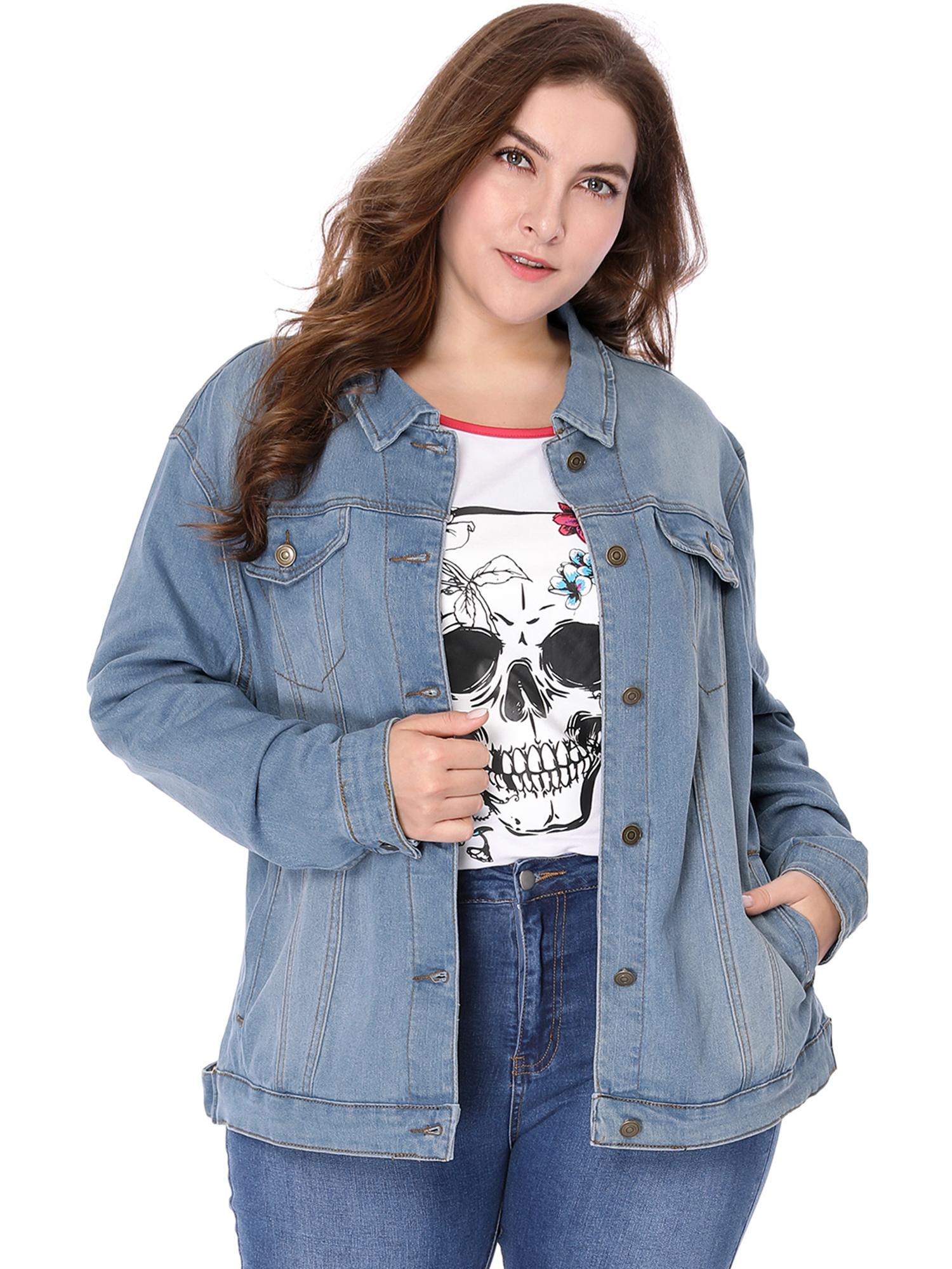 plus size denim jacket canada