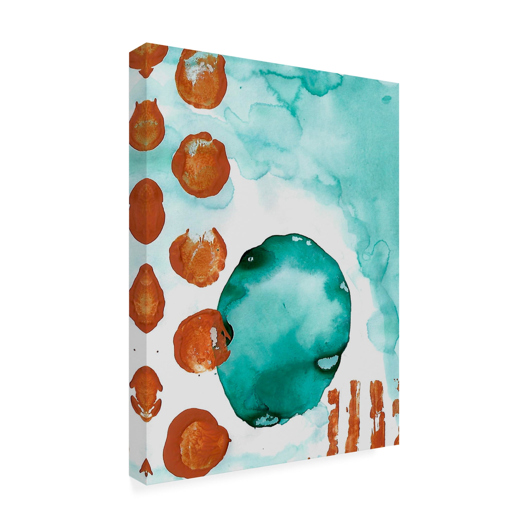 Canvas Wall Art - Maliq 'Dotty 3' Wall Art for Living Room, Bedroom, or Office Décor by Trademark Fine Art - 14 x 19 Inches