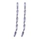 thumbnail image 2 of Pendientes De Cristal De Plata Pendientes De Cadena Larga Regalo De La Joyería Pendiente De Mujer De La Muchacha Cuelga Pendientes Para Sunnimix Pendientes largos de plata, 2 of 8
