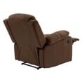 thumbnail image 3 of Poundex   Furniture   Microfiber   Recliner   in   Chocolate, 3 of 9