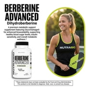 NutraBio Berberine Advanced Supplement (Dihydroberberine) Advanced Absorption Carbohydrate Tolerance Support, 200 mg, 60 Capsules