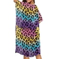 thumbnail image 5 of FKELYI Rainbow Leopard Print Kimono Coverups for Women Soft Beach Cover Up Half Sleeve Summer Cardigan Bikini Cover Ups Resort Wear Casual Cruise Outfits, 5 of 6