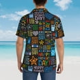 thumbnail image 6 of Xecao Happy Father Day print Hawaiian shirt - a stylish short-sleeve button-down for men, perfect for casual beach and tropical outings., 6 of 9