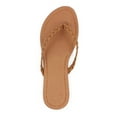 thumbnail image 3 of LAVRA Women's Braided Flip Flop Faux Leather Sandals Fashion T Strap Shoes, 3 of 5