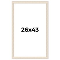 26x43 Frame White Real Wood Picture Frame Width 1.75 inches | Interior Frame Depth 0.5 inches |