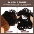 thumbnail image 3 of ADDHAT Chignon Hairpiece Negro Con Textura Rizada Para Peinados En Casa Con Extensiones De Confortables, 3 of 5