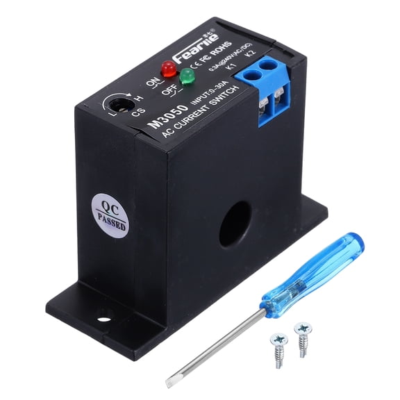 Miniature Current Switch 0-30A Normally Open AC Current Sensing Switch Monitoring Relay, M3050