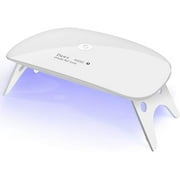 Kepma UV LED Nail Dryer Mini lamp Portable Curing Light for Gel Nail Polish,6w(White)